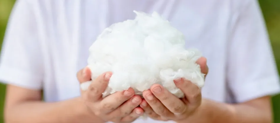 Cos'è la fibra di base poliestere fine denier?